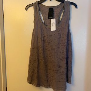 H by Bordeaux Silk Trim Tank Top NWT Pebble